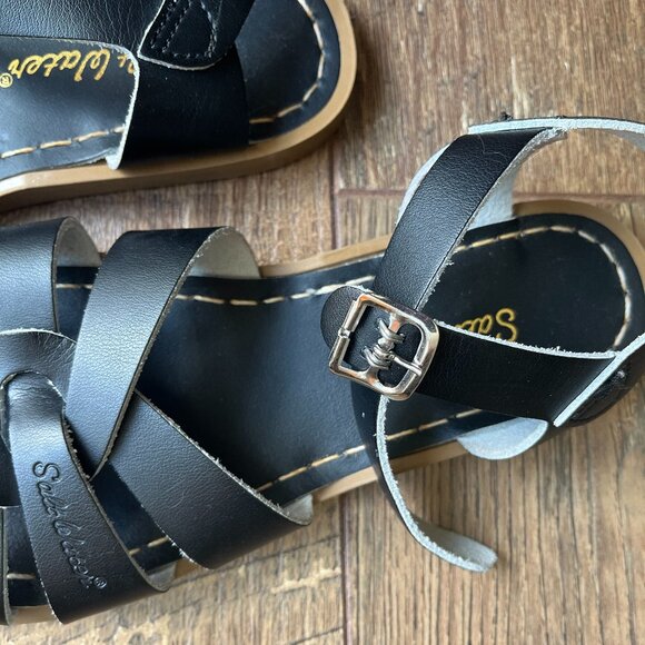 Black Original *Salt Water Sandals* | Water-Friendly | *Women's 6 / Hoy 4* | EUC - Picture 8 of 12